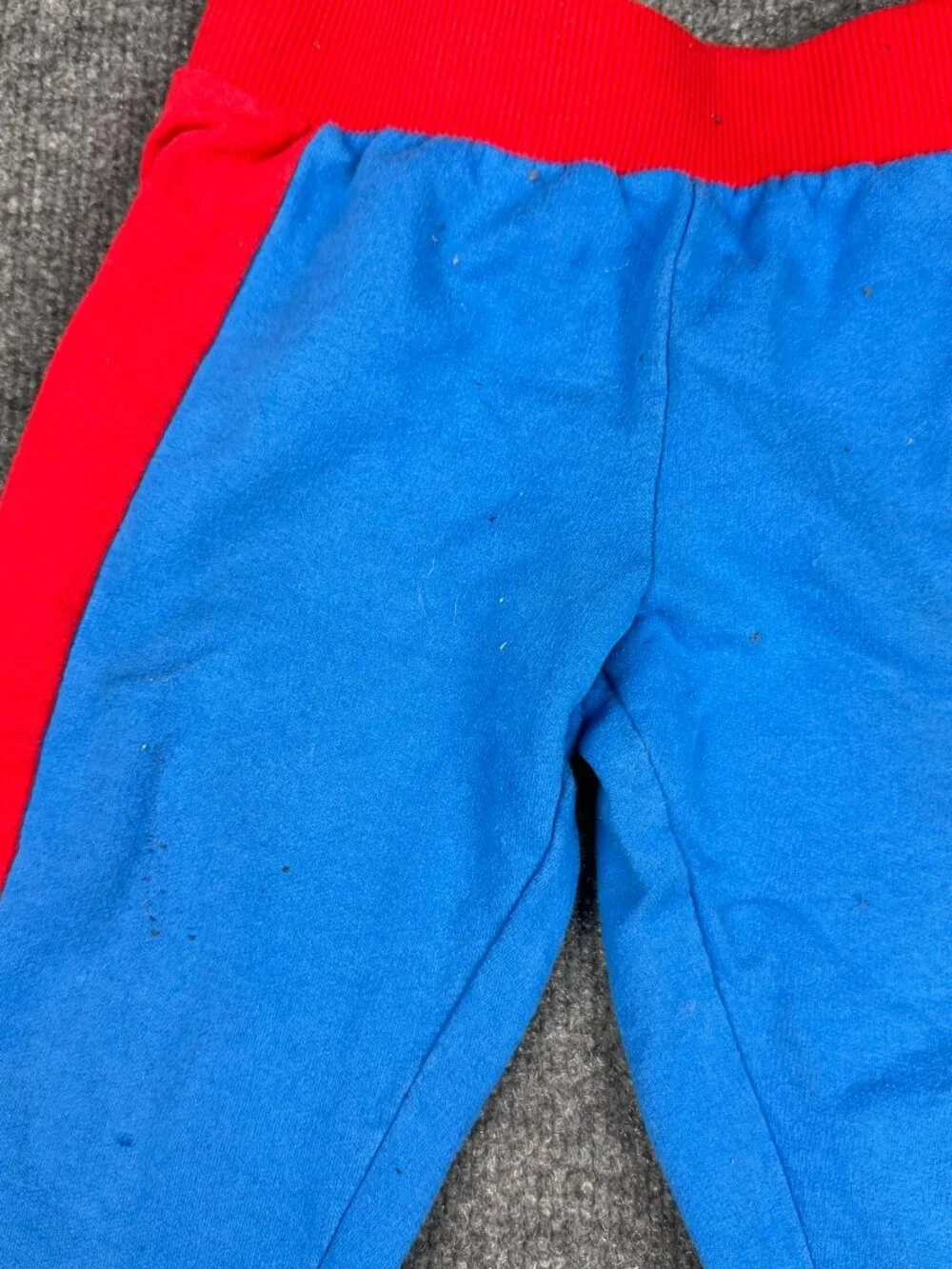 Marvel Spider-Man Boys Blue Red Jogger Sweatpants Size 4T Kids Joggers Stained